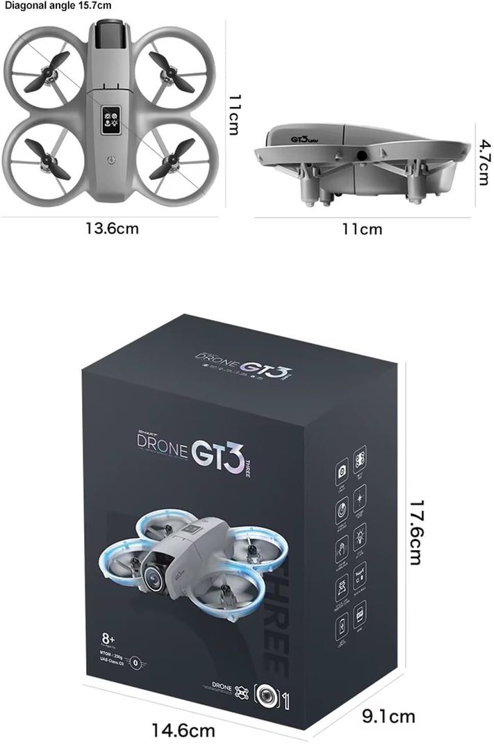 klenz Drone with 180° HD Camera & Brushless Motor | Safe Propeller Guard | Drone Drone - Image 2