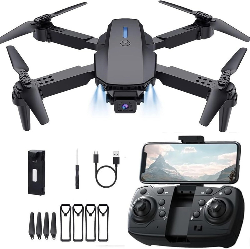 MAXX STAR E88 Pro Advanced Camera Drone with Foldable Quad copter Design Drone