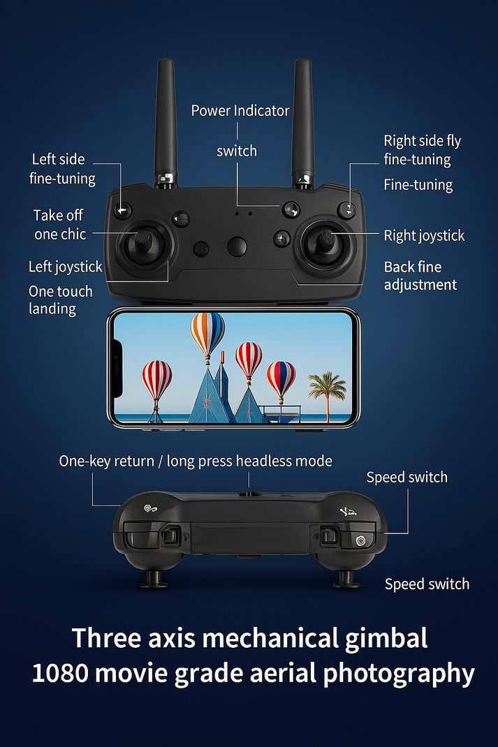 NOWAIT WiFi E88 Pro Drone with 4K Dual Cameras - Image 4