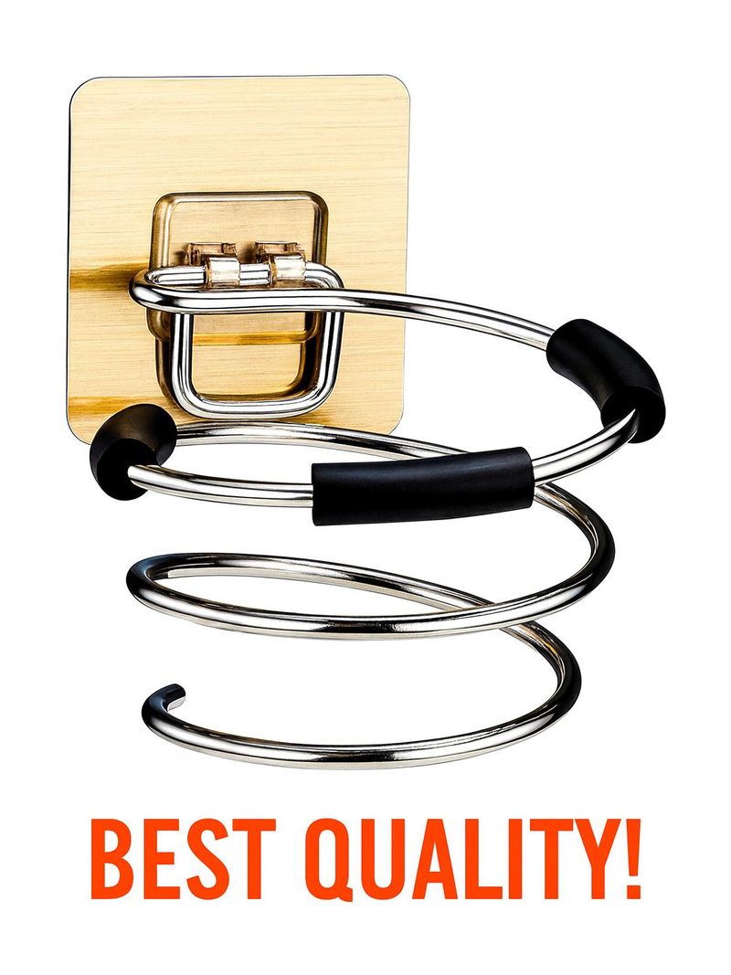 Morbee HairDryerHolder-StainlessSteel-WallMount-Organizer-Shelf - Image 2