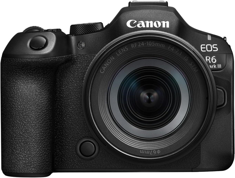 Canon EOS R6 Mark III Mirrorless Camera Body with RF24-105mm f/4-7.1 IS STM Black