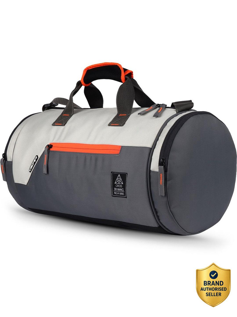 Gear 29 L Hand Duffel Bag - Cross Training - Grey, Orange - Regular Capacity