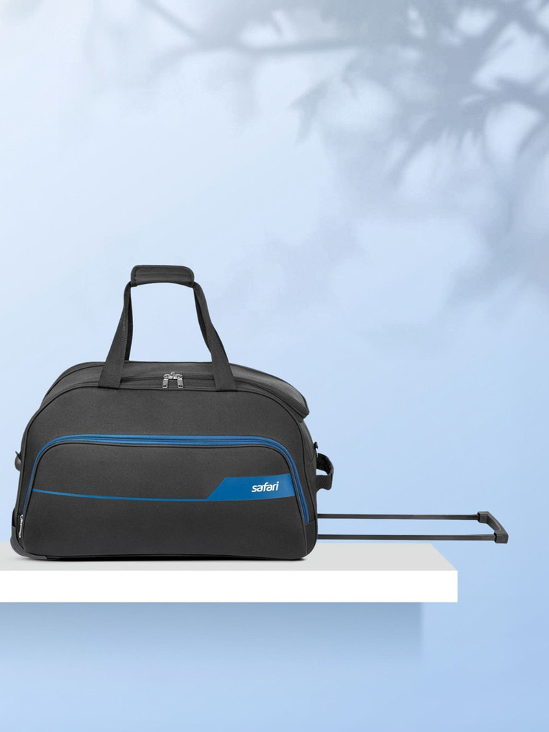 Safari SAFARI 65 L Strolley Duffel Bag - LIRA 65 RDFL - Black - Large Capacity