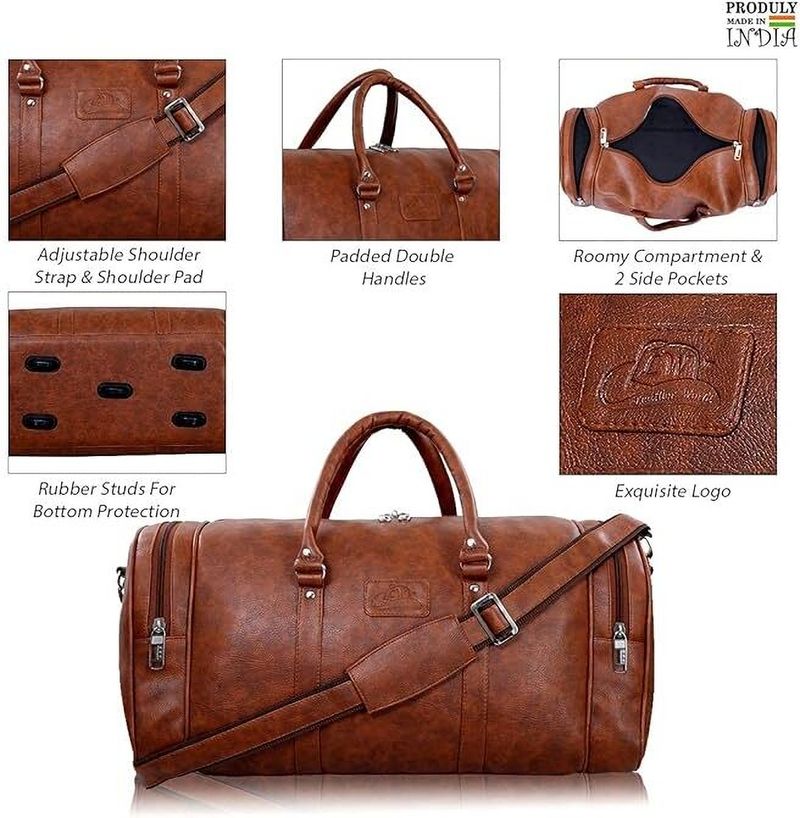 House of Common 54L Orange Duffel Bag - Image 5