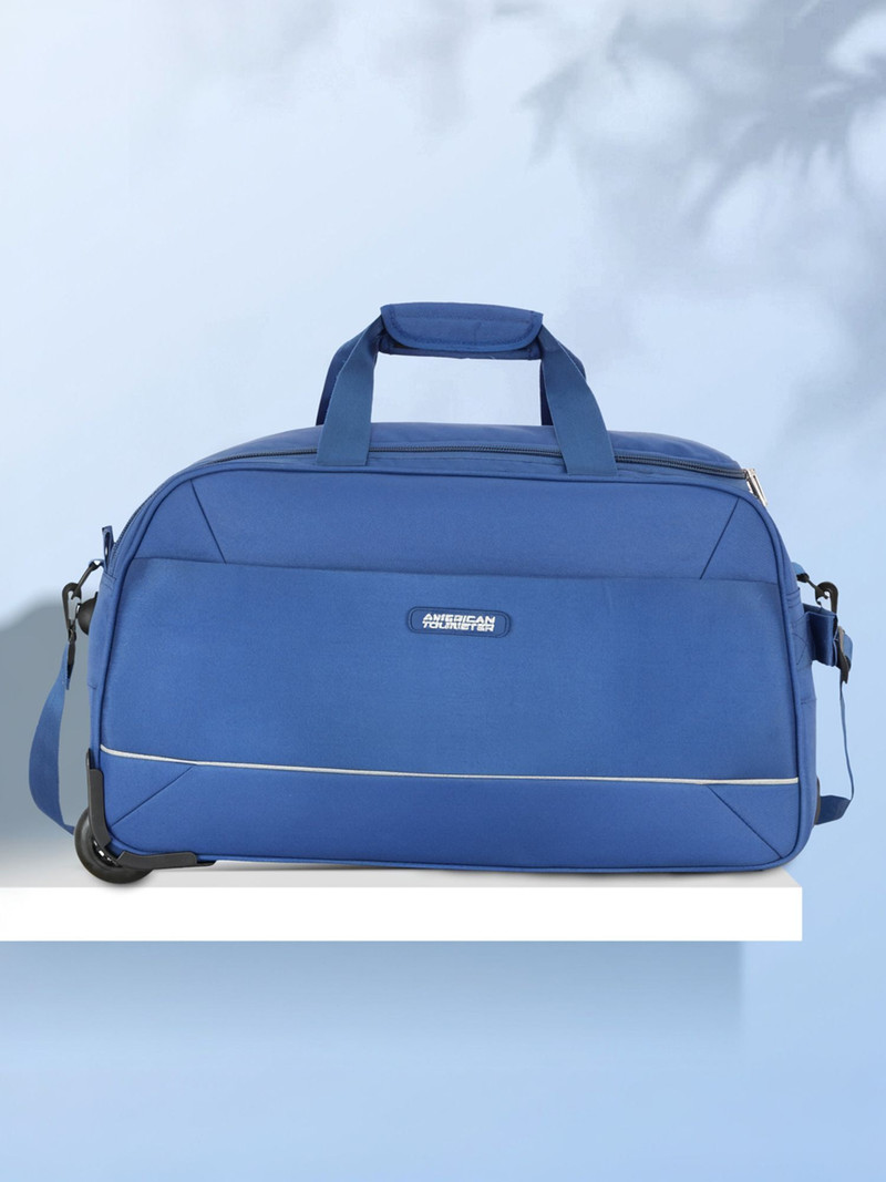 American Tourister AMERICAN TOURISTER 41 L Strolley Duffel Bag - POLER WHEEL 55CM NAVY - Blue - Regular Capacity