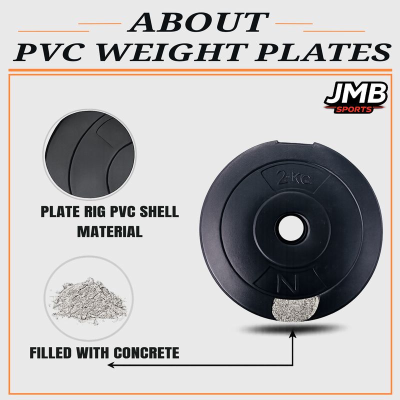JMB 30 kg Fitness Gym Kit with 3Ft Rod - Image 4
