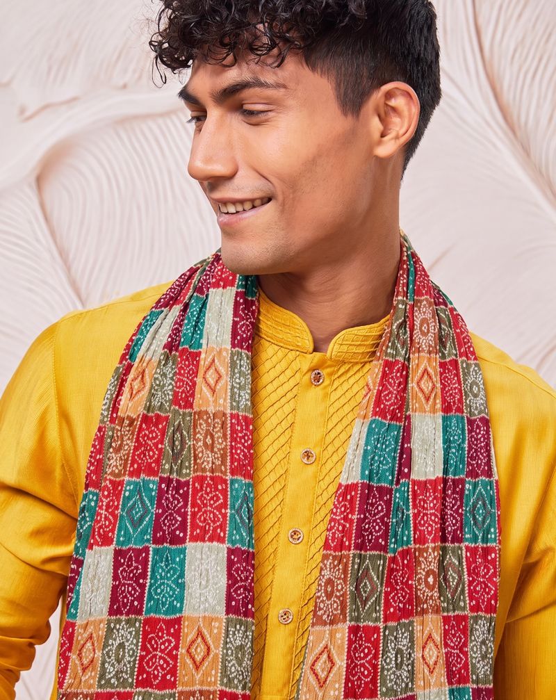tamnnadupatta Multicolor Men Dupatta - Image 6