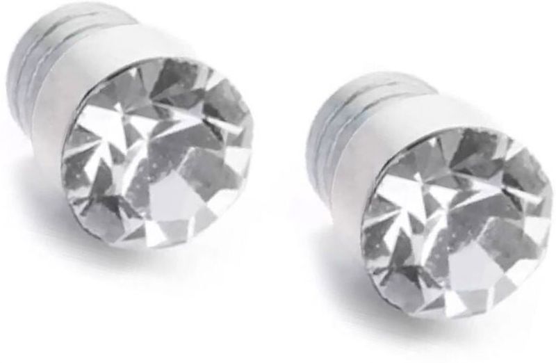 Shashank Soul Silver Magnetic Stud Earrings 4mm - Image 3