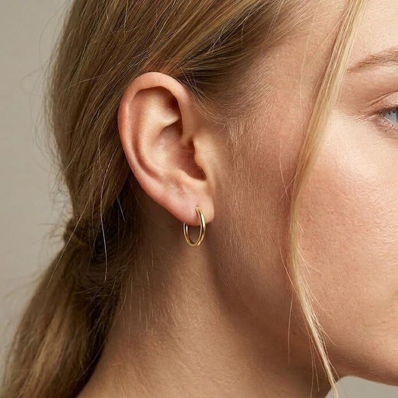 aAVC ENTERPRISES Stylish Non-Piercing Earings Stainless Steel Clip-on Earring - Image 4