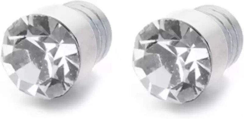 Shashank Soul Silver Magnetic Stud Earrings 4mm - Image 2