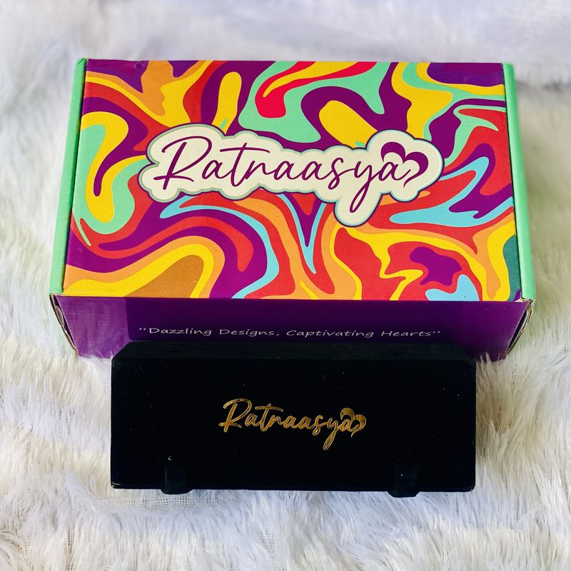 RATNAASYA 12 Pairs Jhumka Earrings with Folding Box - Image 4