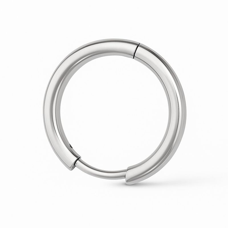 COMMON ETAIL Bali_HOOP_SLV Stainless Steel Hoop Earring - Image 4