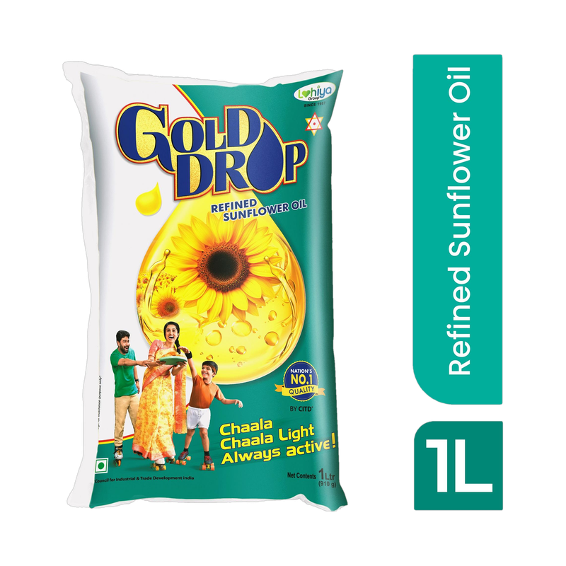 Gold Drop Refined Sunflower Oil (sooryagaandhi ennai)