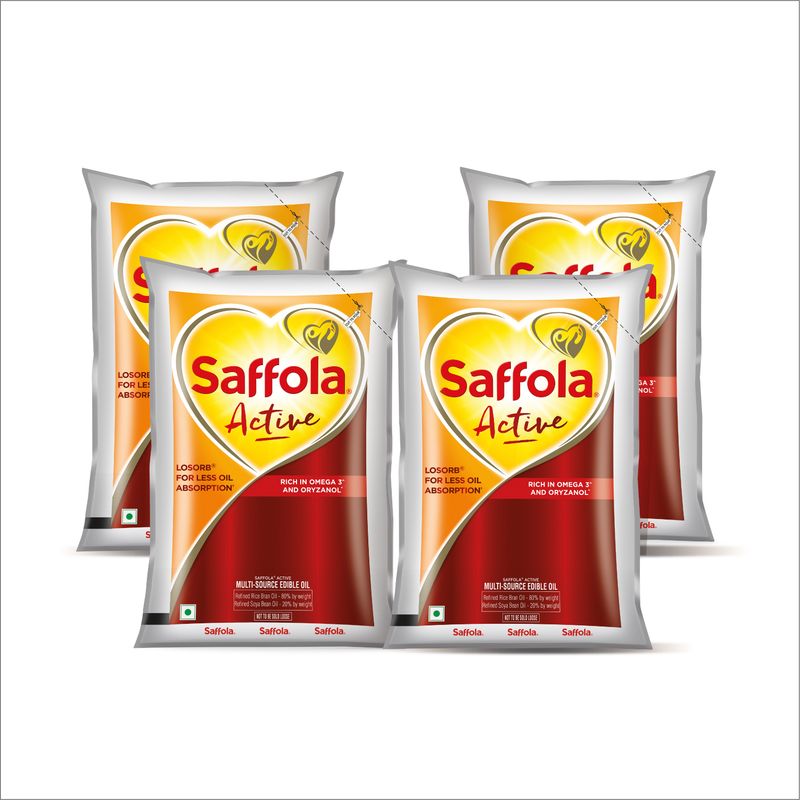 Saffola Active Rice Bran & Soyabean Oil 850g - Image 2