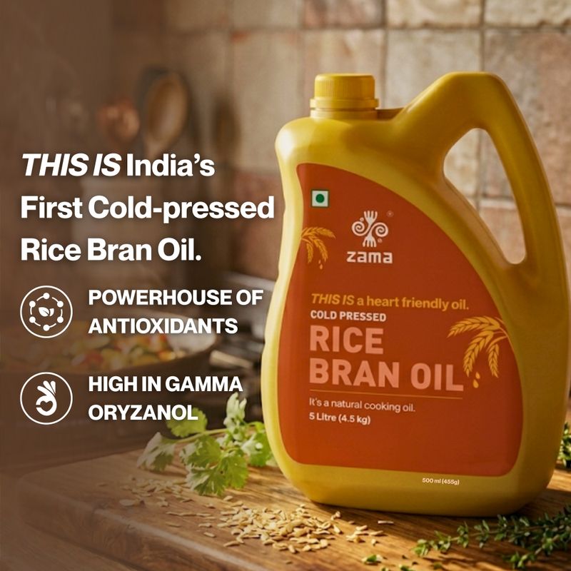 zama Cold Pressed Rice Bran Oil - Image 6