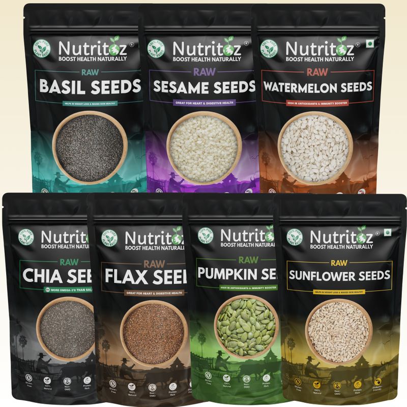 Nutritoz Mix Super Seeds Combo 1.4 Kg Pack of 7 - Image 5