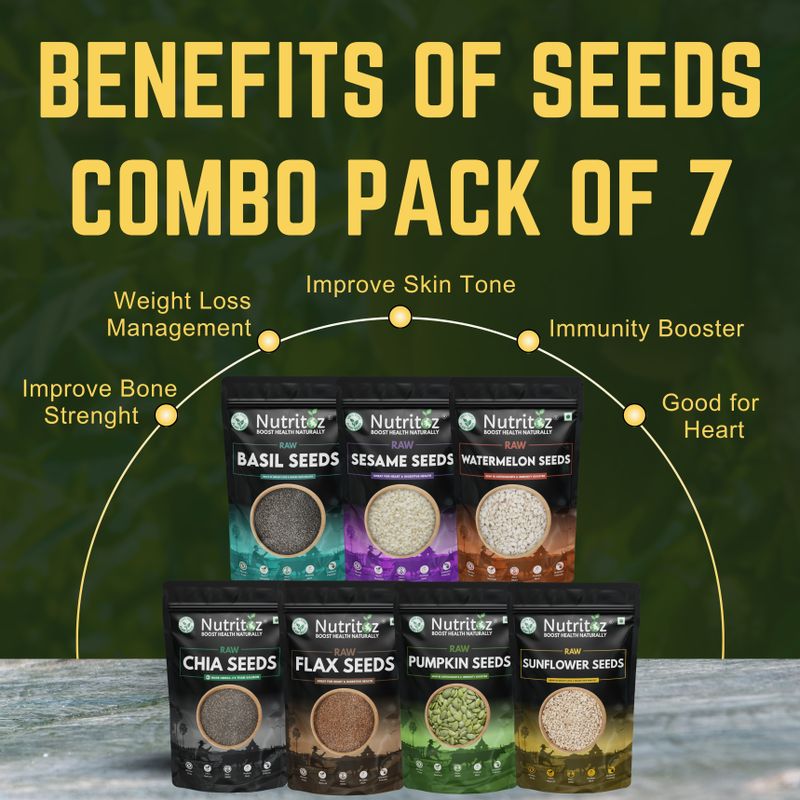 Nutritoz Mix Super Seeds Combo 1.4 Kg Pack of 7 - Image 6