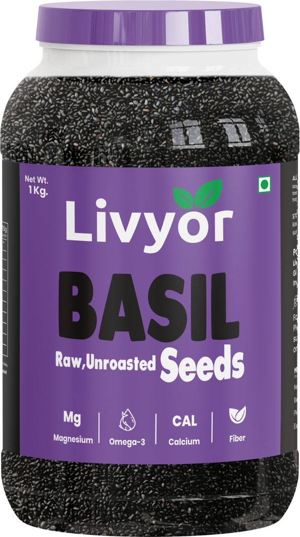 LIVYOR Raw Basil Seeds for Weight Loss - Image 2