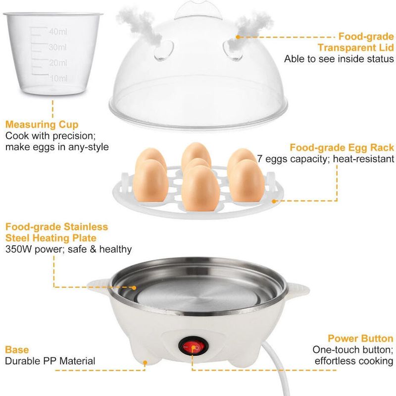 vidhmahi Electric Egg Boiler & Cooker (Multicolor, 7 Eggs) - Image 4