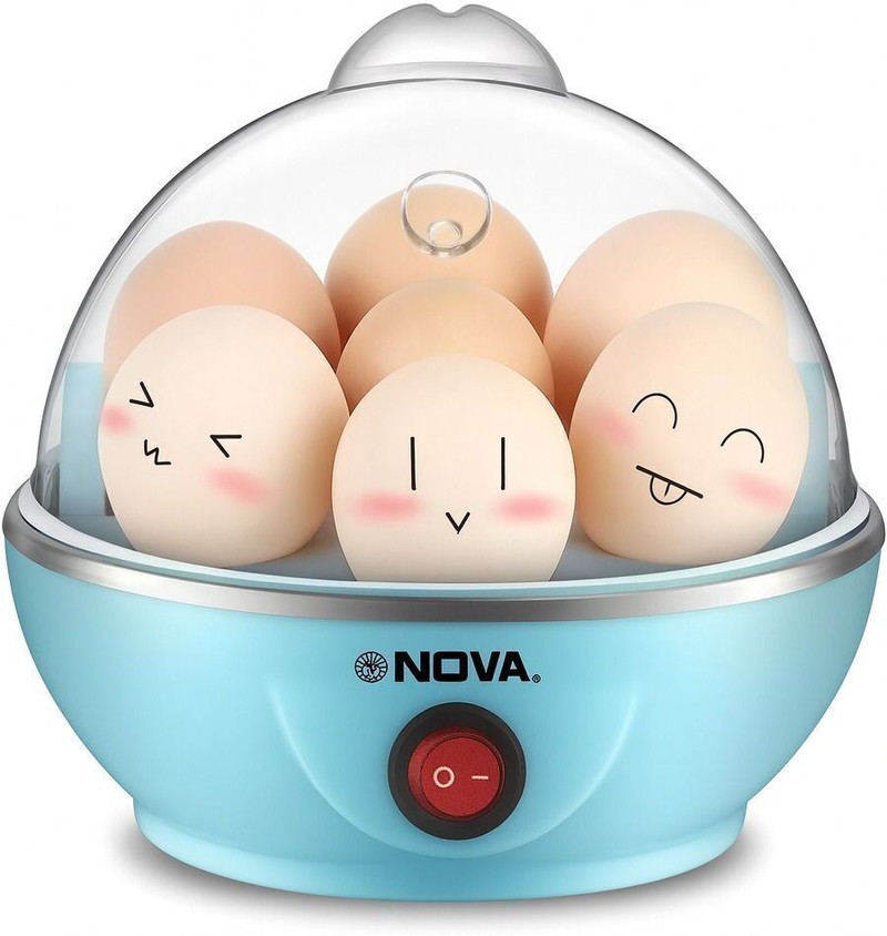 NOVA Blue Electric Egg Boiler NEC 1530 Egg Cooker Blue, 7 Eggs