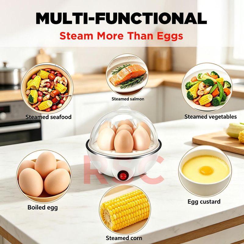 vidhmahi Electric Egg Boiler & Cooker (Multicolor, 7 Eggs) - Image 3