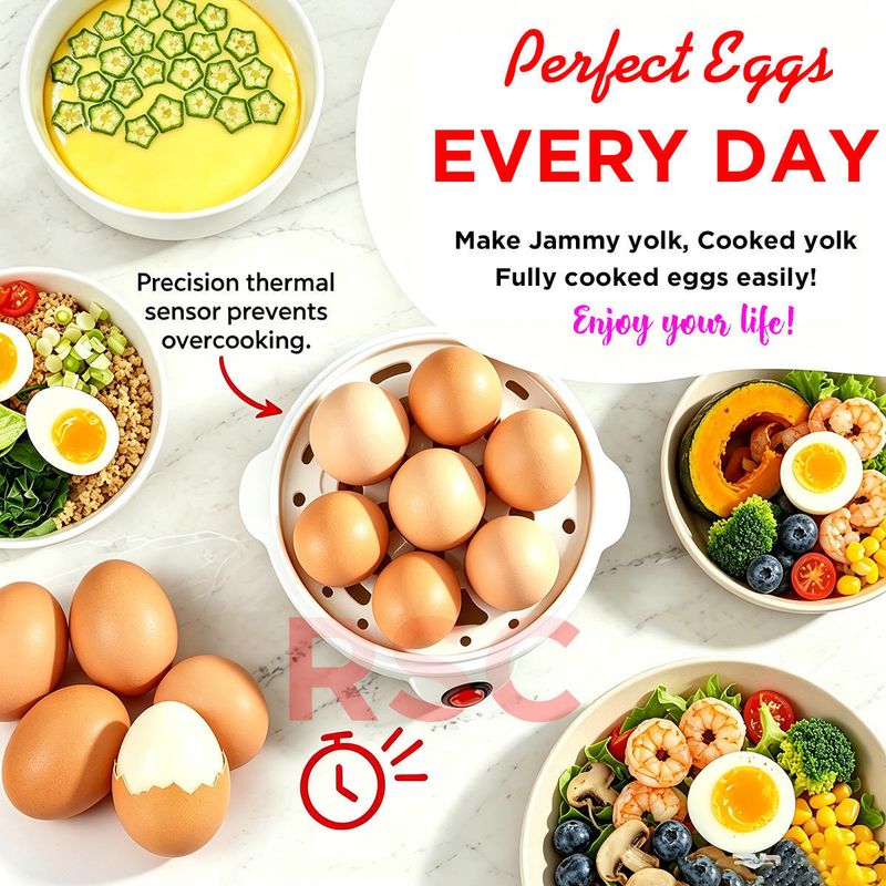 vidhmahi Electric Egg Boiler & Cooker (Multicolor, 7 Eggs) - Image 5