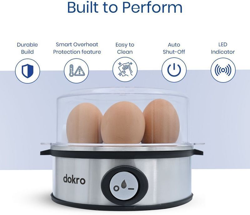 dokro Electric Egg Boiler, 360-Watt, 7 Eggs - Image 4