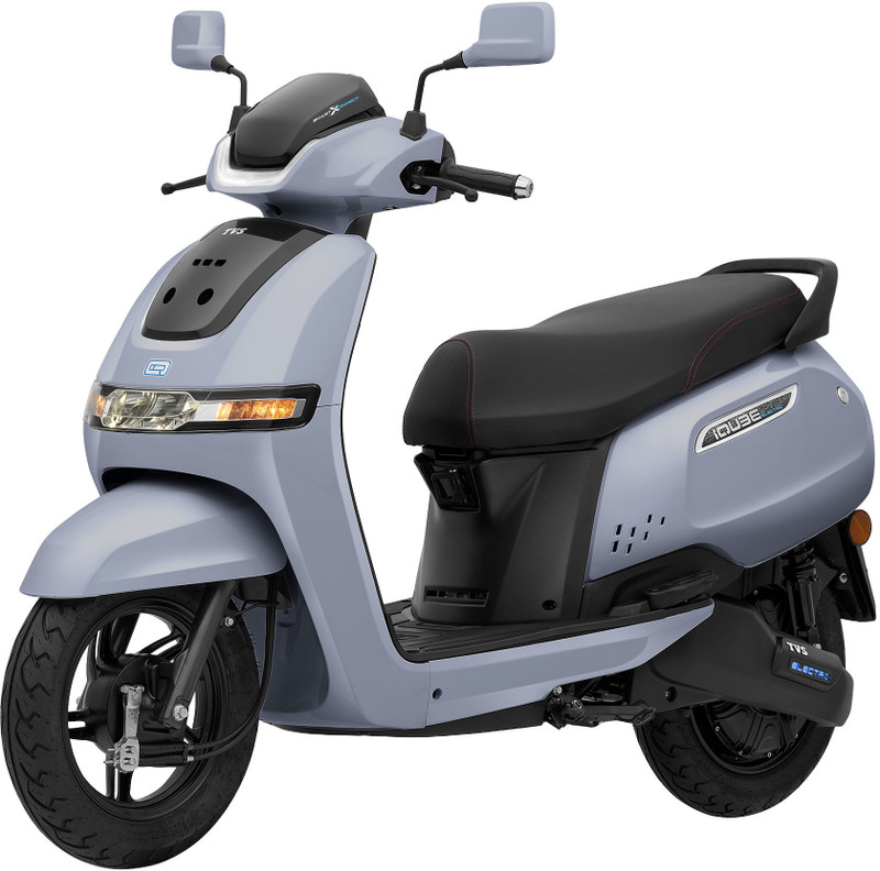 TVS iQube 2.3 kWh Booking for Ex-Showroom Price (With Charger, Titanium Grey)