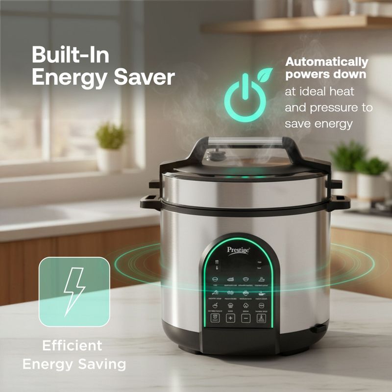 Prestige Smart Cook Electric Pressure Cooker 6L Silver - Image 6