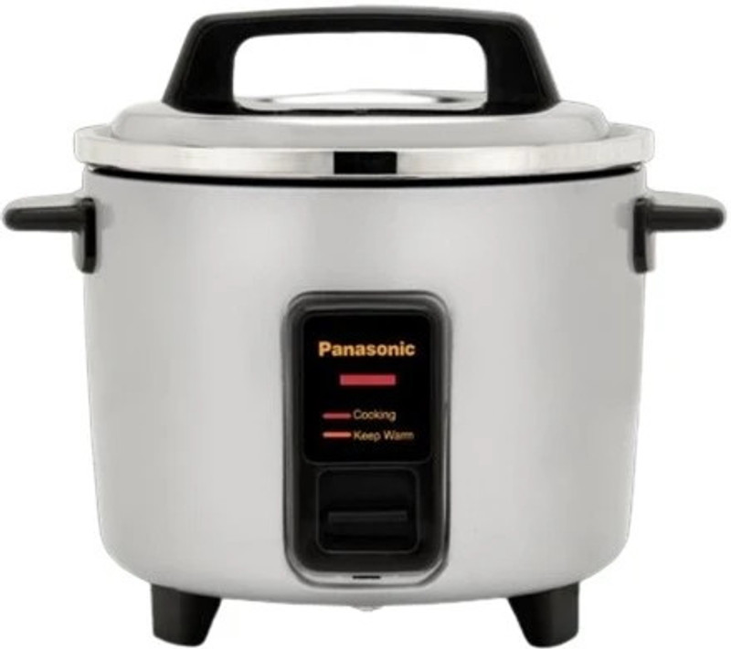 Panasonic SR-WA10H(SUS) With Stainless Steel Tri-Ply Cooking Pan Electric Rice Cooker 1 L, Silver