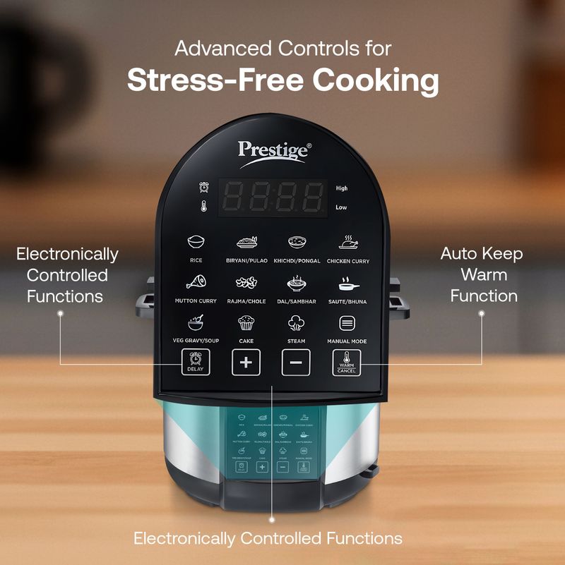 Prestige Smart Cook Electric Pressure Cooker 6L Silver - Image 4