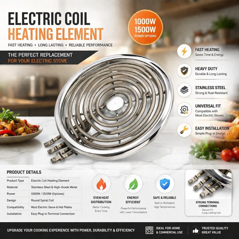 johnpower 2000W G-coil 34 Electric Cooking Heater - Image 4