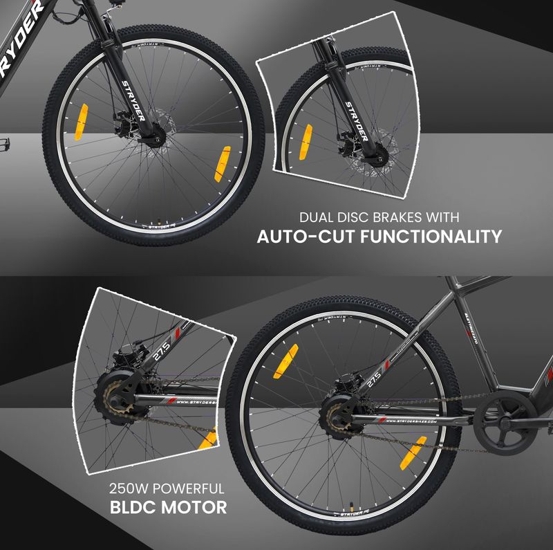 STRYDER AMPED 27.5T Electric Cycle 35Km Range - Image 4