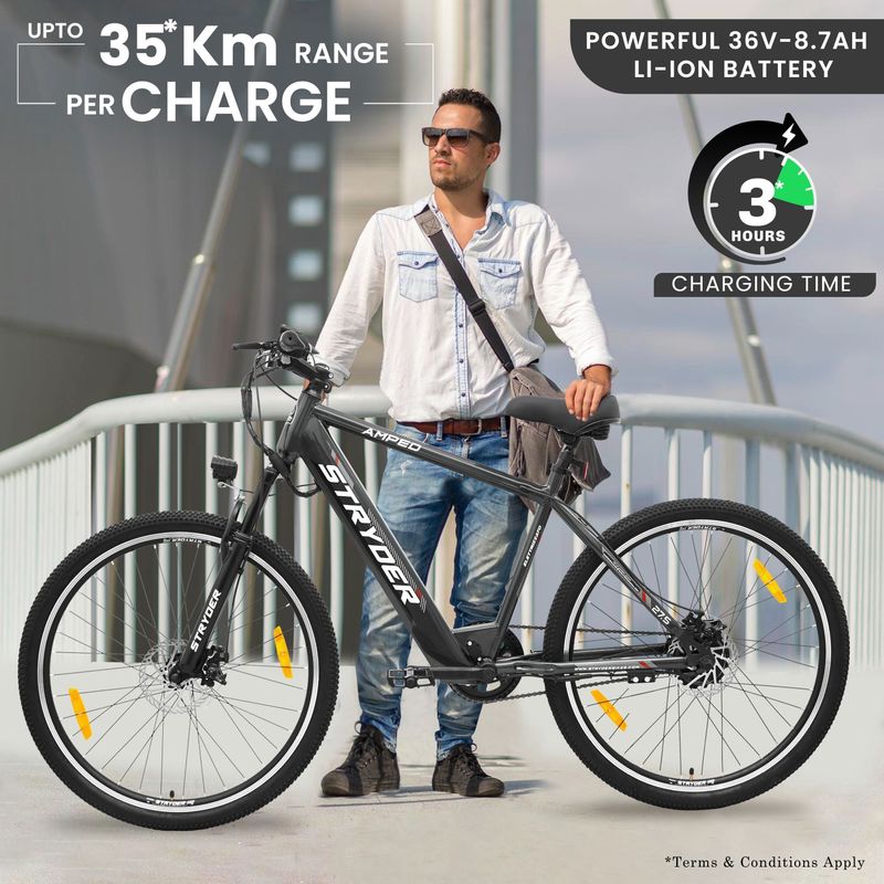 STRYDER AMPED 27.5T Electric Cycle 35Km Range - Image 6