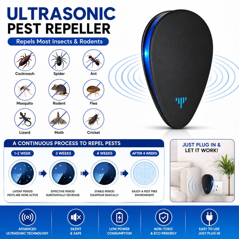 kalarth Ultrasonic Pest Killer Indoor Outdoor - Image 4