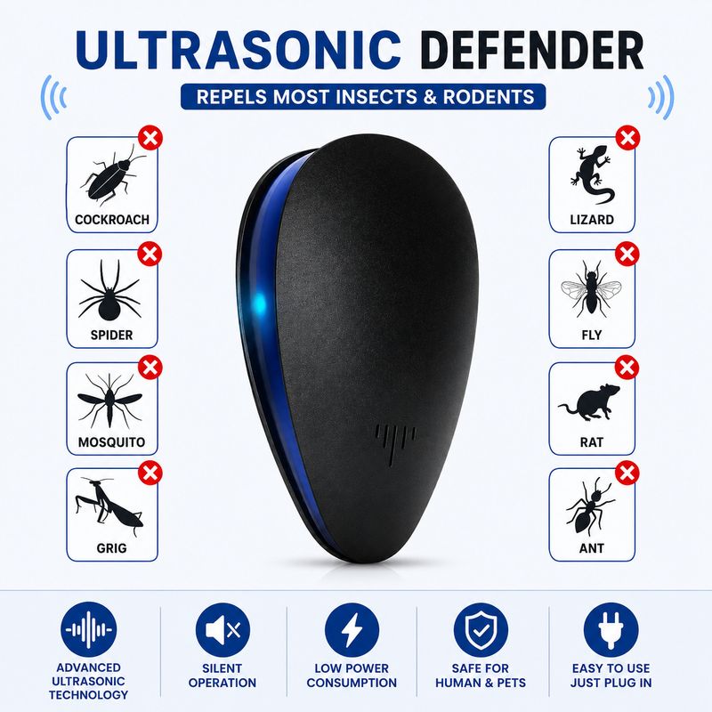 kalarth Ultrasonic Pest Killer Indoor Outdoor - Image 3