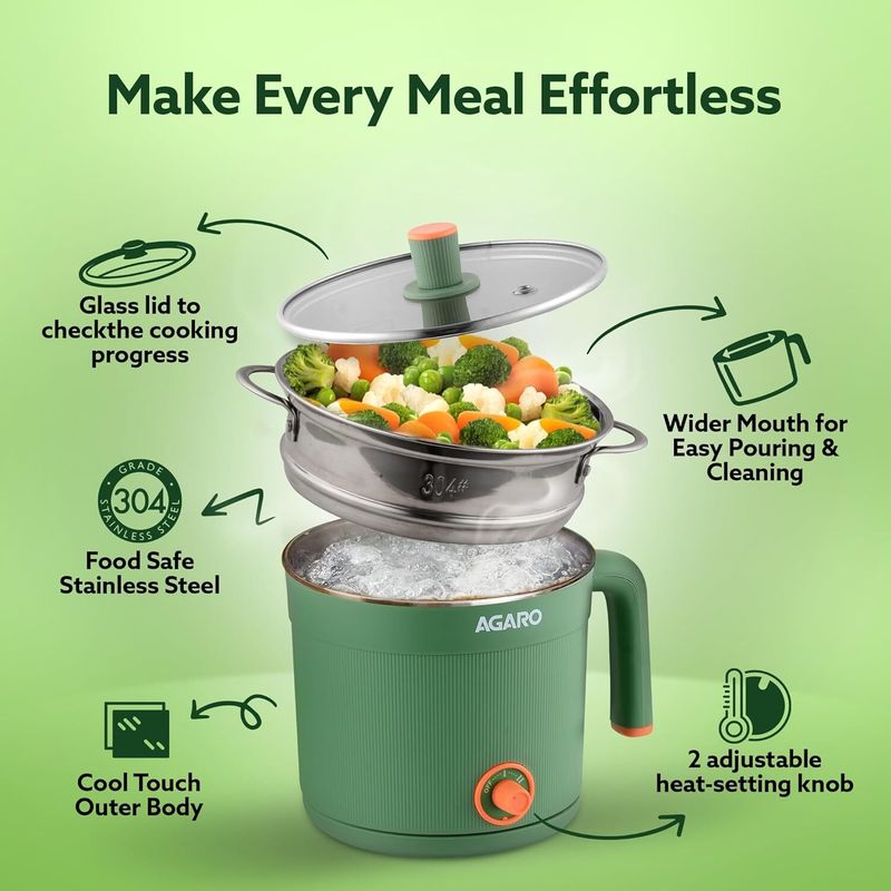 AGARO Regency Multi Cook Kettle 1.2L - Image 5