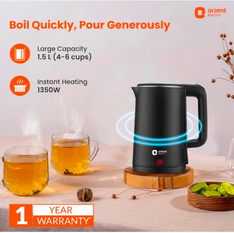 Orient Electric EKDH15BP 1.5L Cool Touch Kettle - Image 3