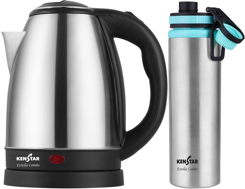Kenstar ESTELLA COMBO 1.8 Electric Kettle 1.8 L, Stainless Steel Finish