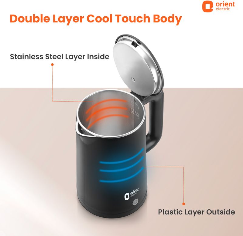 Orient Electric EKDH15BP 1.5L Cool Touch Kettle - Image 4