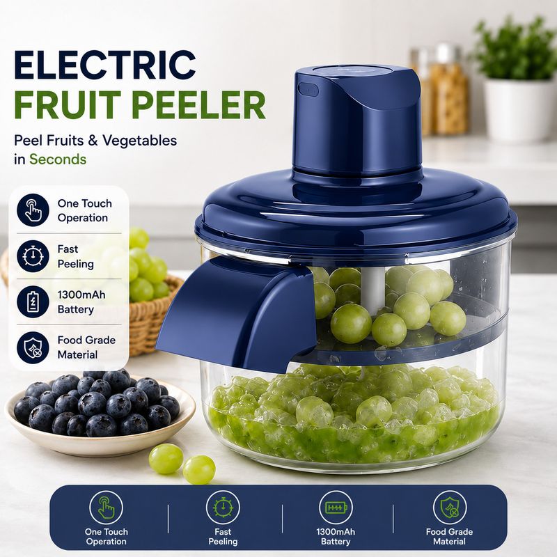 PRIDARSH Garlic Peeler Machine, Automatic Vegetable & Fruit Peeling Tool Electric Peeler - Image 4
