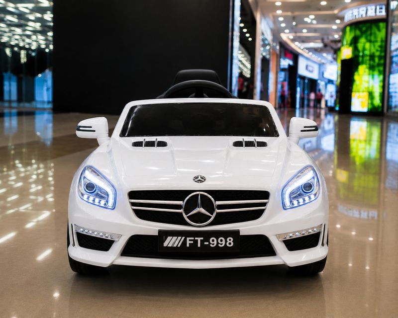SBT Small Boy Toys Mercedes (1-6Yrs) WHITE battery car, Car for kids, Car for kids to drive Car Battery Operated Ride On (White) - Image 3