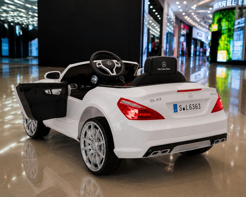 SBT Small Boy Toys Mercedes (1-6Yrs) WHITE battery car, Car for kids, Car for kids to drive Car Battery Operated Ride On (White) - Image 4