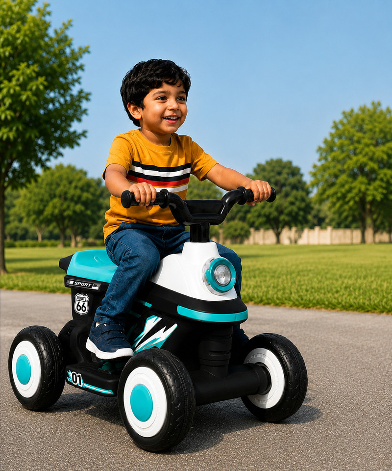 Miss &amp; Chief Zoom Car_ATV, Battery operated with light &amp; music,MP3 player, bluetooth &amp; USB Car Battery Operated Ride On