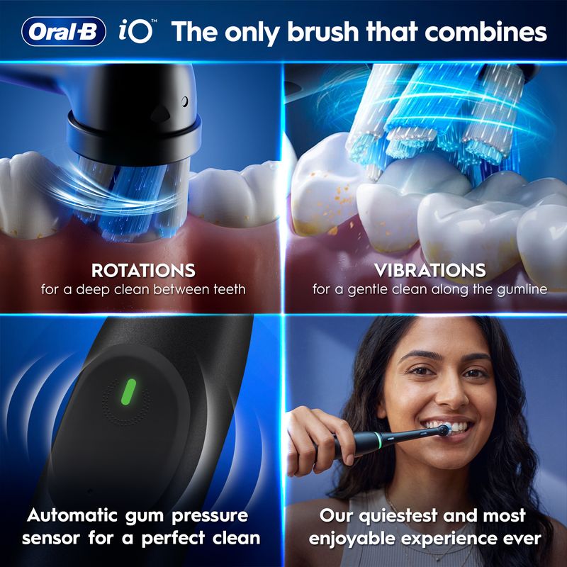 Oral-B iO2 Gentle Clean Electric Toothbrush, Black - Image 8