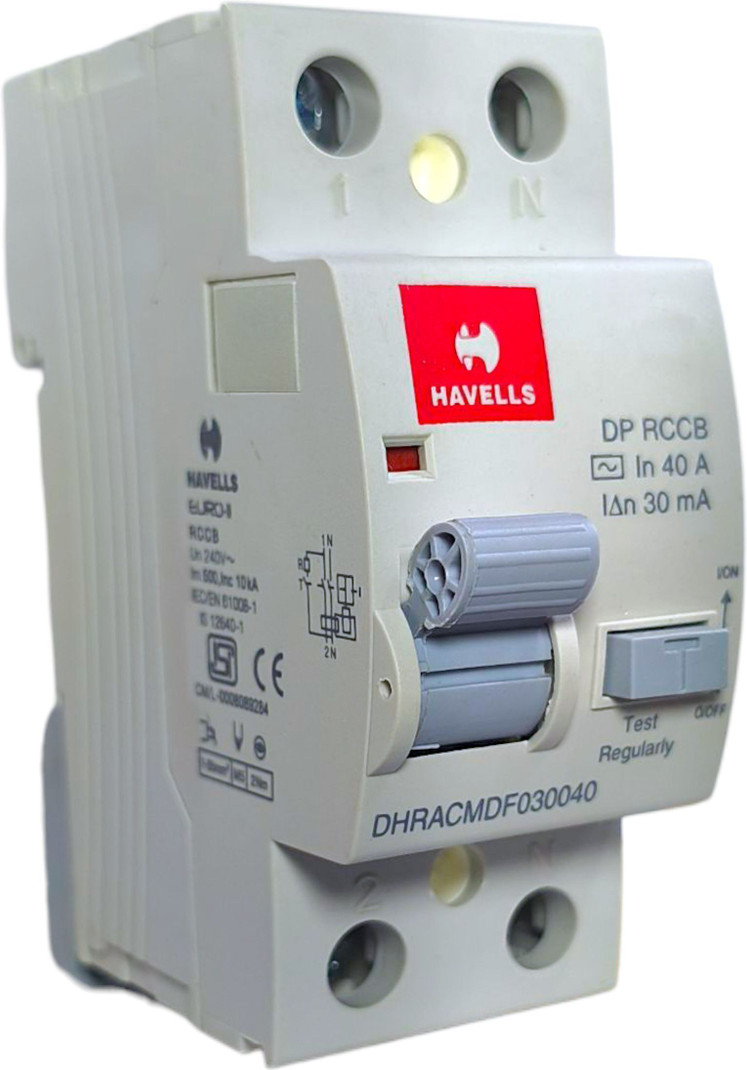 HAVELLS DP 40A 30mA EURO II DHRACMDF030040 MCB (2)
