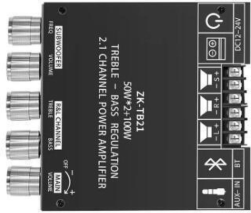 IOTaudios ZK-TB21 5.0 Power Amplifier 2*50W+100W - Image 4