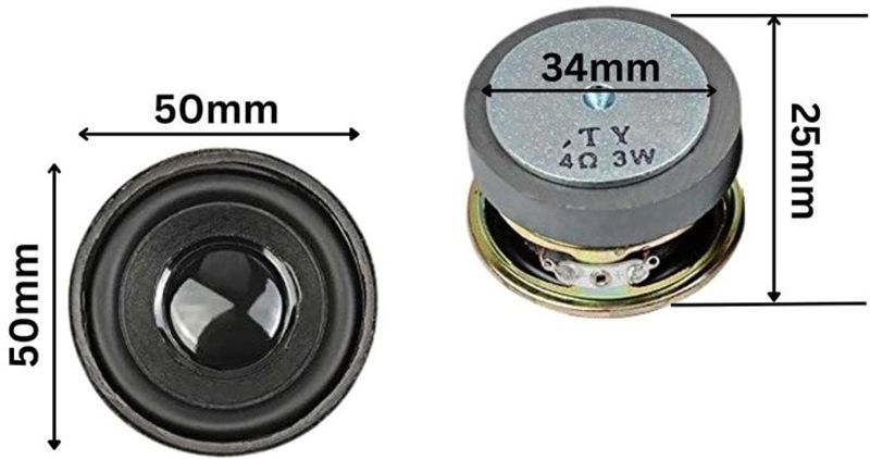 SG Flash 2 inch Round Speaker 50mm 4 Ohm 3W - Image 4