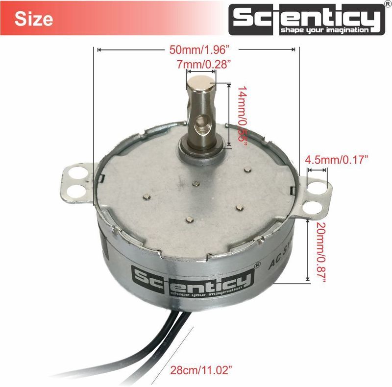 Scienticy Auto Swing AC Synchronous Motor 5/6rpm - Image 3