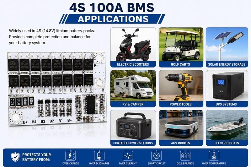 Estra 4S 100A BMS Protection Board - Image 6